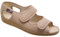 Gaviga - Sandalias de mujer ajustables con desgarros, empeine de algodón, ideal para rehabilitación, beige, 41 EU