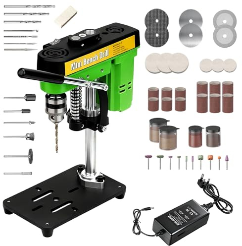 Mini Bench Drill Press 7 Speed Pillar Drill Press with UK Plug