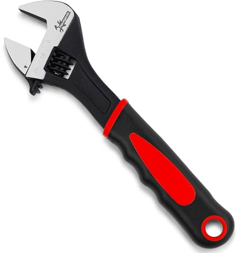 Navegando 8 Inch Adjustable Spanner 200mm, Drop Forged Wrench | High Carbon Steel, Anti-Slip Handle, 24mm Max Opening, for DIY, Plumbing, Automotive & Home Maintenance
