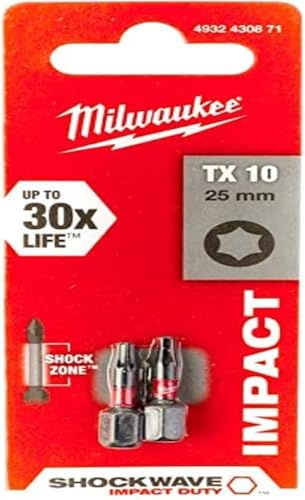 Milwaukee Shockwave Gen II screwdriver, 25 mm