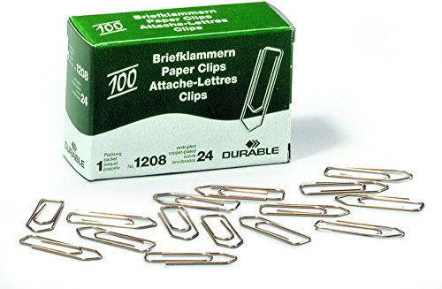 Durable Briefklammern, 32 mm, 2000 Stück, verkupfert, 120824