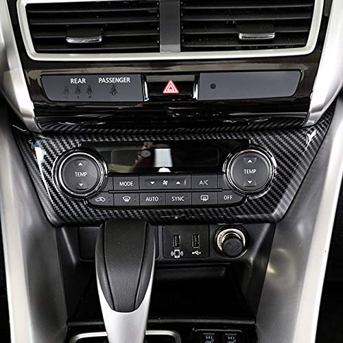 HIGH FLYING für Eclipse Cross 2018-2022 Interieur Klimatisierung Dekor Kohlefaserfarbe 1 Stück ABS Kunststoff (Nicht für PHEV)