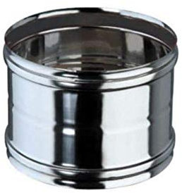 T.E.G. METALLI S.R.L. Canna Fumaria - Raccordo Femmina-Femmina Mono Parete Acciaio Inox Vari Diametri (200)