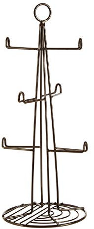 Premier Housewares Mug Tree, Iron, Black,H37 x W15 x D15cm