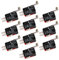 Gebildet 10 pezzi Micro Interruttore Leva Lunga a Rullo, V-156-1C25 Finecorsa SPDT, 3 Pin 2 Posizione 1NO 1NC Mini Interruttore a Levetta, Braccio Pulsante Attuatore Momentaneo
