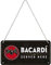 Nostalgic-Art 28042 Retro Hängeschild Bacardi – Served Here – Geschenk-Idee für Rum-Fans, aus Metall, Vintage-Design zur Dekoration, 10 x 20 cm