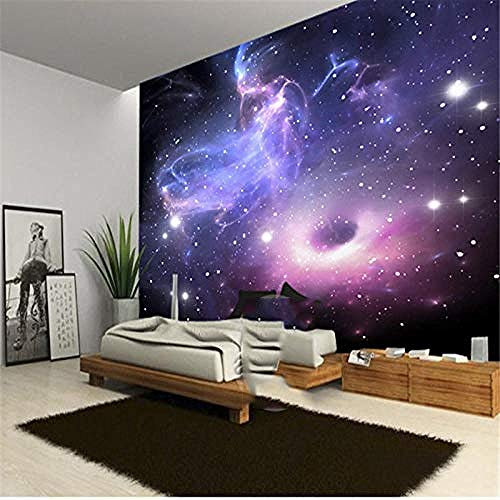 Tapete Wandbild 3D Selbstklebende Universum Sterne Galaxie Bar PVC Fotos Tapete Kinderzimmer Junge Mädchen Schlafzi Wanddekoration fototapete 3d Tapete effekt Vlies wandbild Schlafzimmer-150cm×105cm
