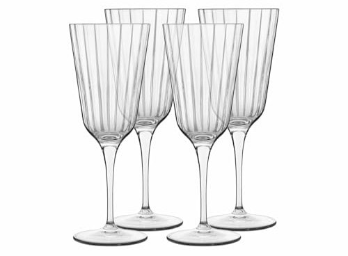 Luigi Bormioli Bach Lot de 4 tiges vintage pour champagne/dessert, 250 ml