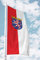 Deitert Bundesland-Flagge Hessen – 80x200 cm Hessen Flagge mit Wappen, Fahne für Ausleger aus reißfestem Polyester