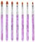 Jinlaili 7PCS Ensemble de Pinceaux à Ongles, Brosses à ongles, Pinceau Nail Art pour Gel UV et Acrylique, Pinceaux pour Nail Art, Pinceaux Ongles Nail Art Brosses, Déco d'Ongles Gel Nail Paiting Brush
