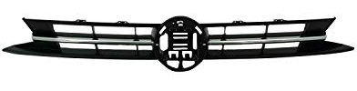 Griglia radiatore nera con modanatura cromata, compatibile con VOLKSWAGEN POLO dal 01/2018
