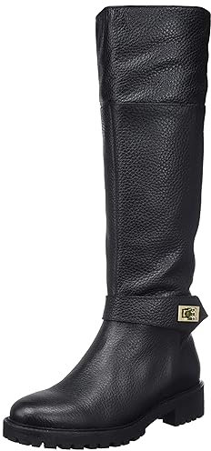 Geox D Hoara, Stivali Alti al Ginocchio Donna, Nero, 38 EU