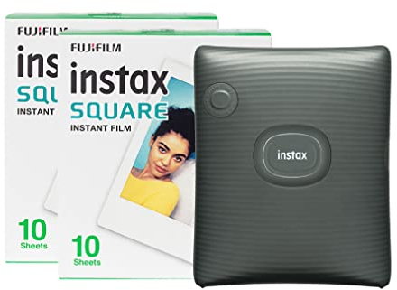 instax Fujifilm Square Link Wireless Smartphone Photo Printer(20 Shots) - Green