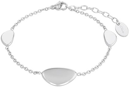 s.Oliver Armband Edelstahl Damen Armschmuck, 17+3 cm, Silber, Kommt in Schmuck Geschenk Box, 2035527