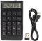 Gedourain Tastierino numerico, tastierino numerico Bluetooth ergonomico Tastiera Digitale per contabilità USB per PC Laptop, Desktop, Computer(Nero)