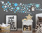 Sunnywall® 130 bunte Wandtattoo Kreise als Sticker Set für Baby- & Kinderzimmer - Punkt-Dots als Klebepunkte in verschiedenen Farben - Wandaufkleber für eine individuelle Wandgestaltung Babyblau