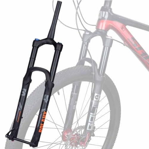 TS TAC-SKY 175mm Travel MTB Fork Bike Suspension Fork XC DH AM Down Hill Thru Axle Boost Fork Bicycle Rebound Adjustment Suspension (Color : Black, Size : 29 Tapered Manual)