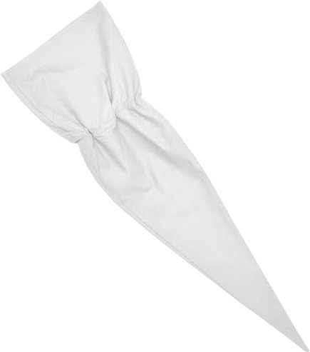 Schultüte Kissenbezug 85 cm Weiß Zuckertüte Stoff Rohling 100% Baumwolle Kissen Schultütenkissen Kissenüberzug Reißverschluss Kopfkissen Kegel Form Kissenhülle für Jungen Mädchen