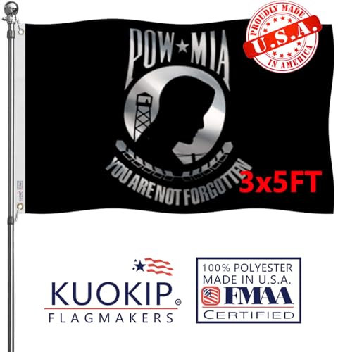 KP22-Pow Mia-Flagge, 7,6 x 12,7 cm