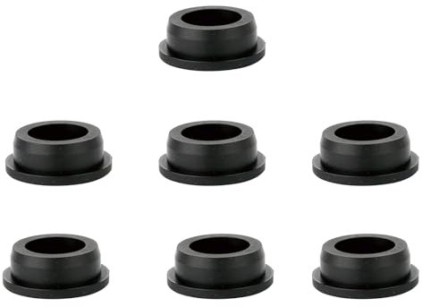 10 Pcs Silicone Stoppers, 30mm Round Hole Plugs, Black Silicone Plugs, Insert End Caps for Bottle Jar Furniture