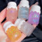 EONFAVE Fruit Lot de 5 gloss à lèvres brillants, nourrissants, transparents, pour les ridules des lèvres, pour les soins des lèvres et les lèvres sèches, hydratation longue durée