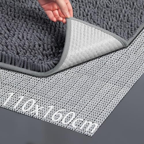 Mbsomnus Antirutschmatte für Teppich 110x160cm Anti Rutsch Teppichunterlage rutschfeste Unterlage PVC Teppich Rutsch Stop Gleitschutz Antirutschmatte Teppiche für Blatt Tischtücher Sofas