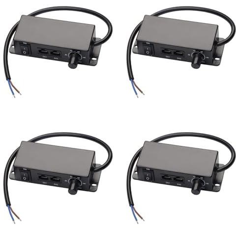 Citywalk 4X DC 0-10V Dimmer Switch Seriesable Sync Controller Rotary ON/Off for 0/1-10V Dimmable LED Drivers Electronic Ballasts