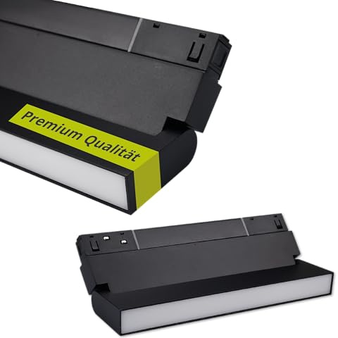INNOVATE MagPro48 1 Phasen Schienensystem LED Lichtleiste Schwenkbar [22cm 620lm CRI90 3000K] Schienensystem Lampen LED Deckenlampe I Deckenlampen Magnetschiene Deckenbeleuchtung I Deckenlampe Lang