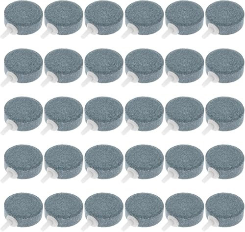 MSYU 30 piedras de aire para acuario, 4 cm, difusor de burbujas de aire para acuario, bomba de aire, accesorios para bomba de aire hidropónica, cubeta de estanques (1.5 pulgadas)