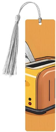 Cute Crying Chainsaw Print Wooden Bookmark ââ‚¬â€œ Ideal Book Lovers with Tassel for Hardcover Books, Notebooks
