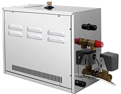 HEALBYBLE Système de Douche de générateur de Vapeur Auto-drainant Sauna de Douche à la Maison Commerciale 9kw Générateur de Vapeur for Chauffage Spatial approprié, Échauffez-Vous Rapidement