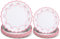 Yungyan 50 Pcs Pink Bow Plates 7 and 9 Inch Coquette Bow Paper Plates Coquette Theme Decoration for Birthday Party Engagement Wedding Baby Shower Tableware Disposable Supply(Gingham)