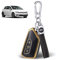 JIZZU VW Schlüssel hülle für VW Golf 8, ID.4, ID.3, Golf R, Golf GTI, Auto Schlüsselhülle für Skoda Octavia 4 IV Enyaq iV, Seat Leon MK4 Leon Tarraco Ateca, Schlüsselgehäuse, Autozubehör Gold