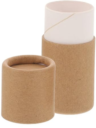 PAMINGONO Karton Rohr Mit Deckel Für Ätherische Öle Papprollentube Verpackungsschachtel Aus Kraftpapier Runde Pappröhre Für Ölflaschen Geschenkpapiertube