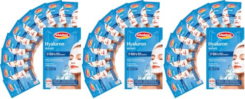 Schaebens Hyaluron Maske, (10x 10ml) 30er Pack Hydrp Boost- Mit Hyaluronsäure, Sheabutter und Quark für alle Hauttypen