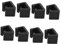 VOSAREA 8st Möbelclips Aus Rattan Im Freien Gartenmöbel-Clip Befestigung Für Outdoor-Stuhl Sofa-Clips Befestigungen Für Korbsessel Möbelclip Aus Rattan Befestigung Für Korbmöbel Pp Black