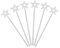TOYANDONA 6 STK Galvanik Pentagramm Zauberstab Großer Seifenblasenstab Neon-Accessoires Leuchtstab Zufälliges Zeugs Leuchtstäbe Aus Schaumstoff Dekorationen Led-lichtstab Silver