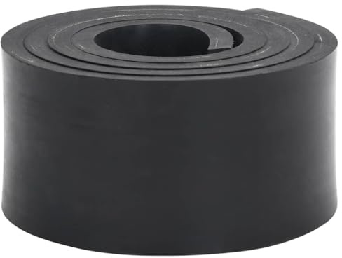vidaXL Gummileiste für Schneepflug Schwarz 180x8x1 cm