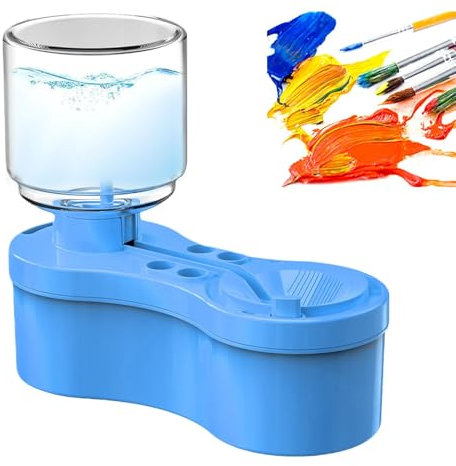 Lackwasserspender, Pinselspüler Malen von Pinselreiniger mit Abfluss und
