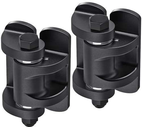 Insaga Bisagras de soldadura de 453.6 kg de capacidad, bisagras de puerta resistentes de doble cara, bisagras soldables de acero al carbono de 6 mm para poste cuadrado a puerta tubular, ideal para