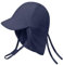 heekpek Gorro Bebe Verano UPF 50 Proteccion Solar Gorro Playa Proteccion UV Sombrero de Sol Ajustable para Niño Niña, Azul Marino, 2-4 años