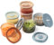 Moonkie 6 Piezas Tarros Bebe Comida Silicona 240ml | Recipiente Comida Bebe con Tapa para aperitivos | Tarros de Conservación | Sin BPA | Apto para Lavavajillas, Refrigeradores y Microondas