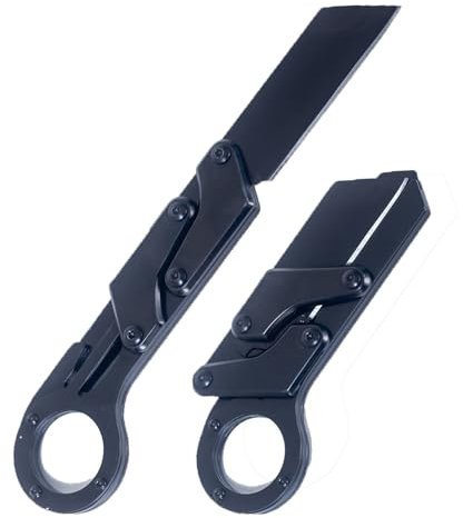 Promithi Taschenmesser Klappmesser, Edelstahl Morphing Messer, Tragbares EDC Messer, Outdoor Camping Mehrzweck Jagdmesser mit 3mm dicker Klinge für Wildnisabenteuer und Überleben Messer