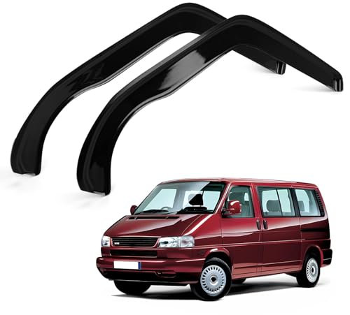 Auto Autofenster Windabweiser für VW T4 1990-2003, Seitenscheibenabweiser Türvisier Wetterschutz Sonne Regenschutz Windabweiser