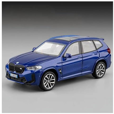KWZGHOLJ Motorfahrzeuge Replica Auto Maßstab 1:32 for BMW X3M X3 SUV Legierung Druckguss Auto Modell Simulation Sammlung Auto Souvenir Dekorieren Fertiges Modellauto(Blue)