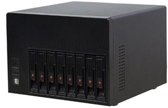 EWAIDI Home Storage 8 HDD Bays Hot-swap Case NAS IPFS Server Chassis Support Mini-itx Motherboard Cloud Computing Serve