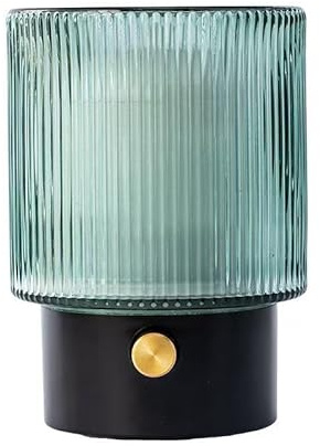 MULIN Aroma Diffuser 100 ml, Handgeblasenes Glas Duftöl Diffusor, leiser Ultraschall Aromatherapie Diffusor für ätherische Öle, 7-farbiges LED-Licht, BPA-frei, für Wohnung