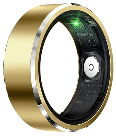 Fitness Ring – Electronic Alloy Circular Form, Pulse Measurement Sensor System, Activity Performance Analytics Band, Lightweight Lifestyle Monitoring Wearable | For Exercise Travel Conditioning Motion