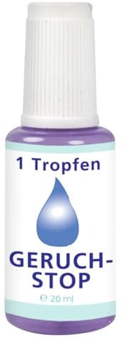 Maximex 1-Tropfen Geruch-Stop, 20 ml Flüssigkeit für 400 Anwendungen, zur Vermeidung von Gerüchen auf dem öffentlichen oder privaten WC, 1 Tropfen genügt & ein frischer Minze-Duft entsteht