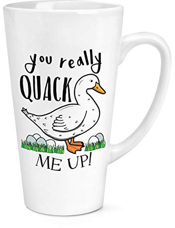 You Really Quack Me Up Duck 17oz Large Latte Mug Cup
